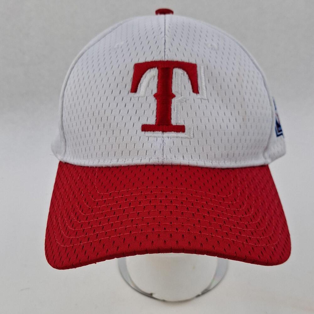 Babe Ruth Baseball Hat Cap Strap Back Mens One Size White Red Pacific Headwear